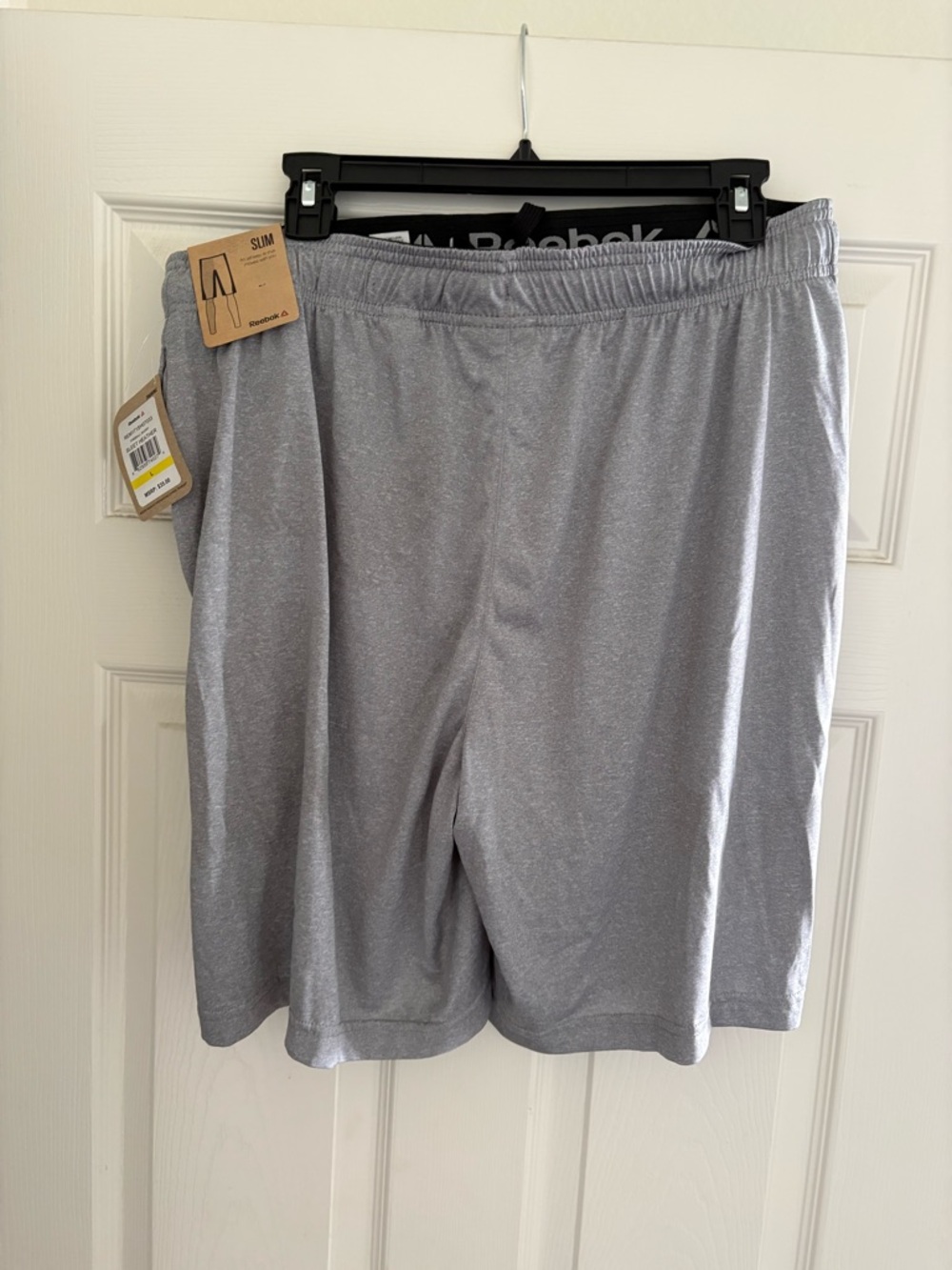 Reebok Men’s Athletic Light Gray SZ L Shorts